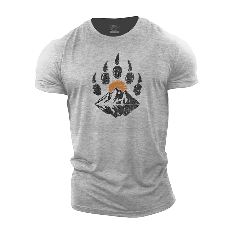 Mountain Bear Paw Cotton T-Shirt