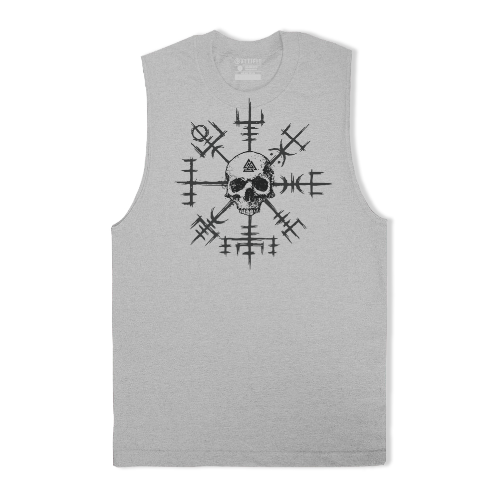 Viking Compass Skull Tank Top