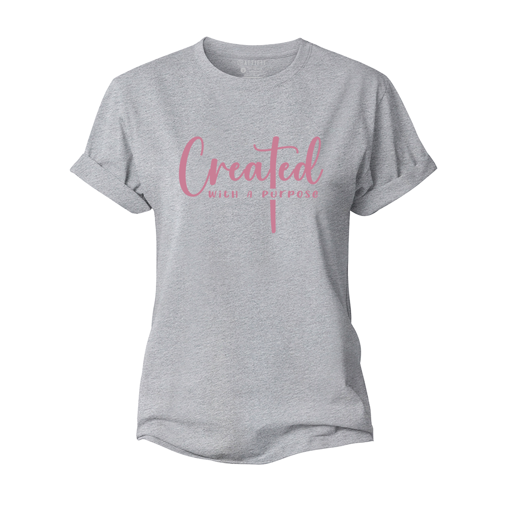 Created with A Purpose Women's Cotton T-Shirt