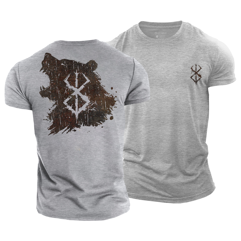 Wikinger-Grafik-T-Shirts aus Baumwolle