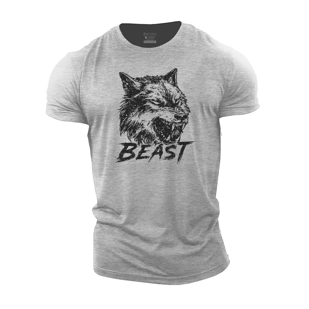 Beast Wolf Cotton T-Shirt
