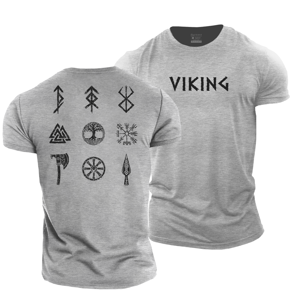 Viking Symbols Cotton T-Shirt