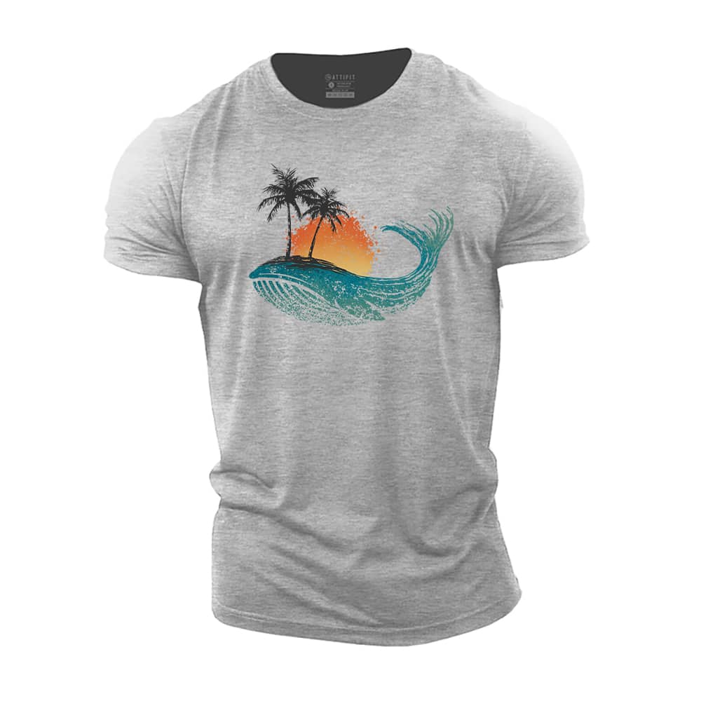 Whale Sea Cotton T-Shirt