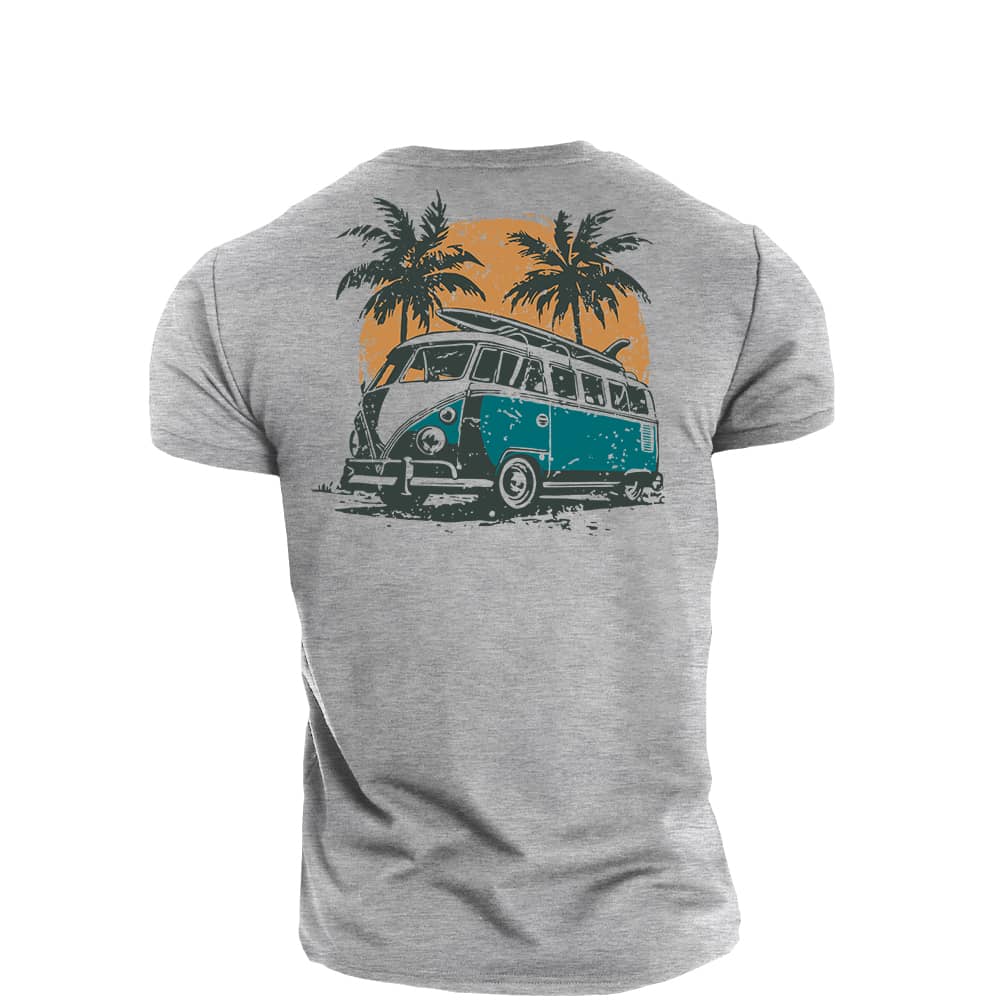 Bus Vacation Cotton T-Shirt