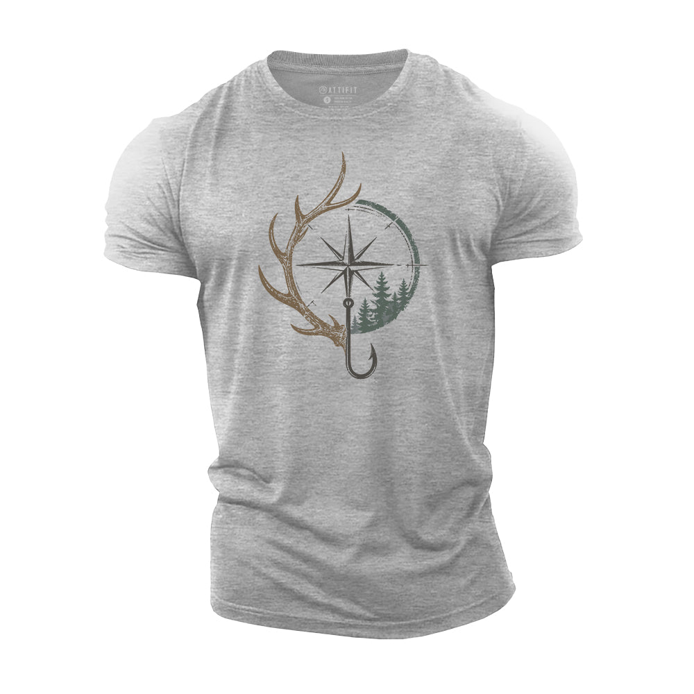 Outdoor Compass Cotton T-Shirt