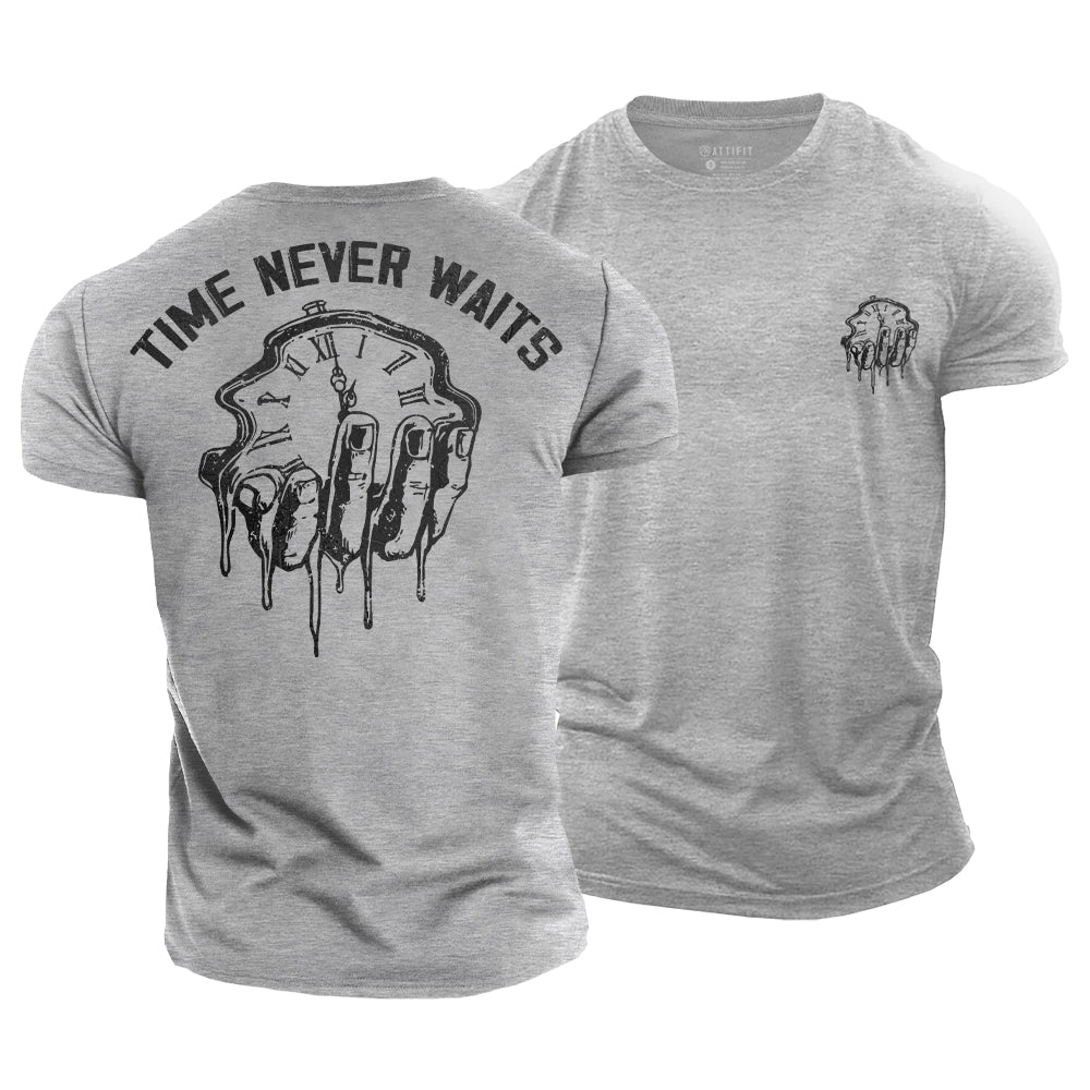 Time Never Waits Cotton T-Shirt