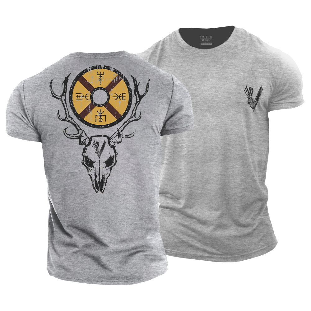 Horned Warrior Cotton T-Shirt