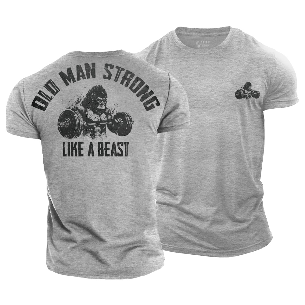 Old Men Strong Cotton T-Shirt