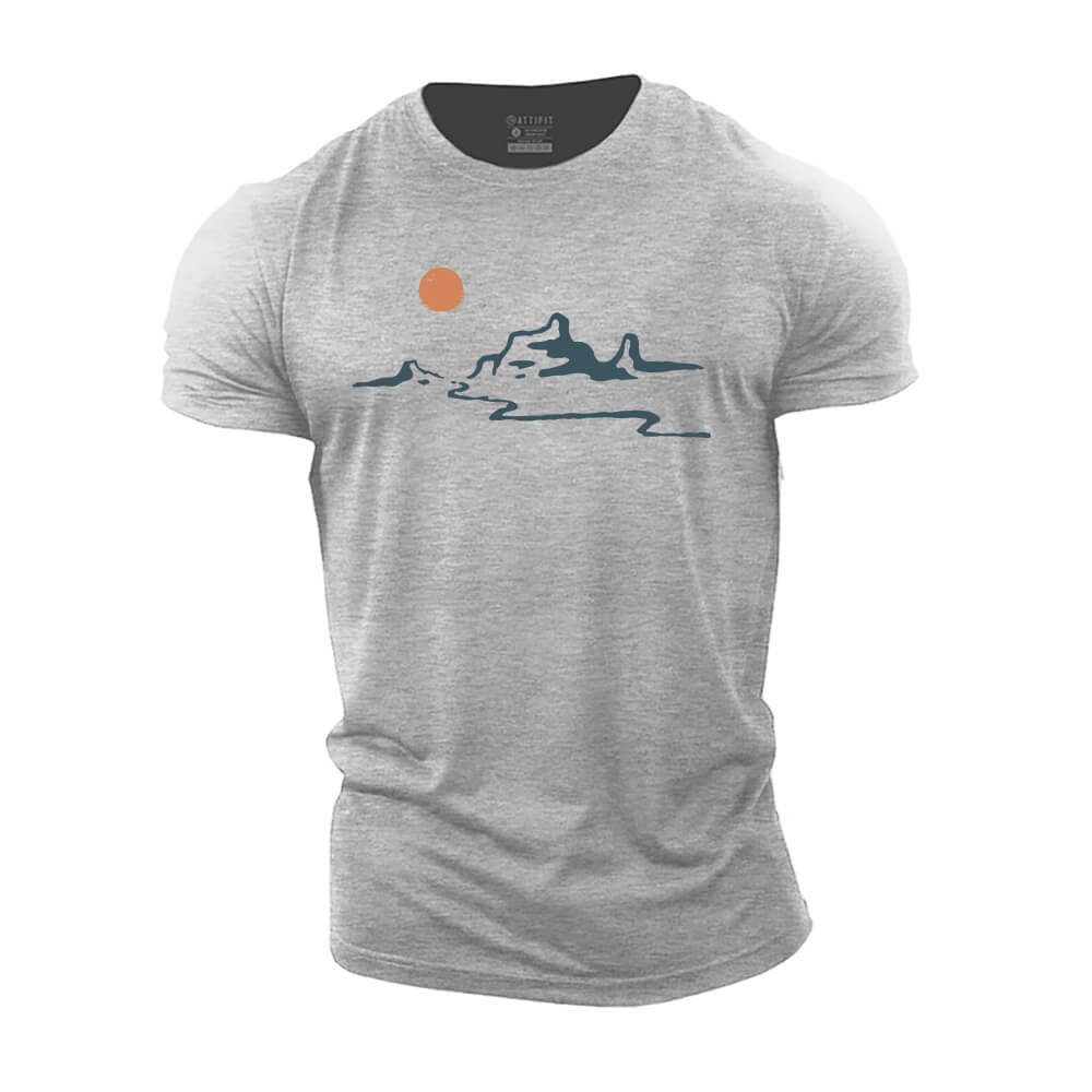 Mountain Flow Cotton T-Shirt