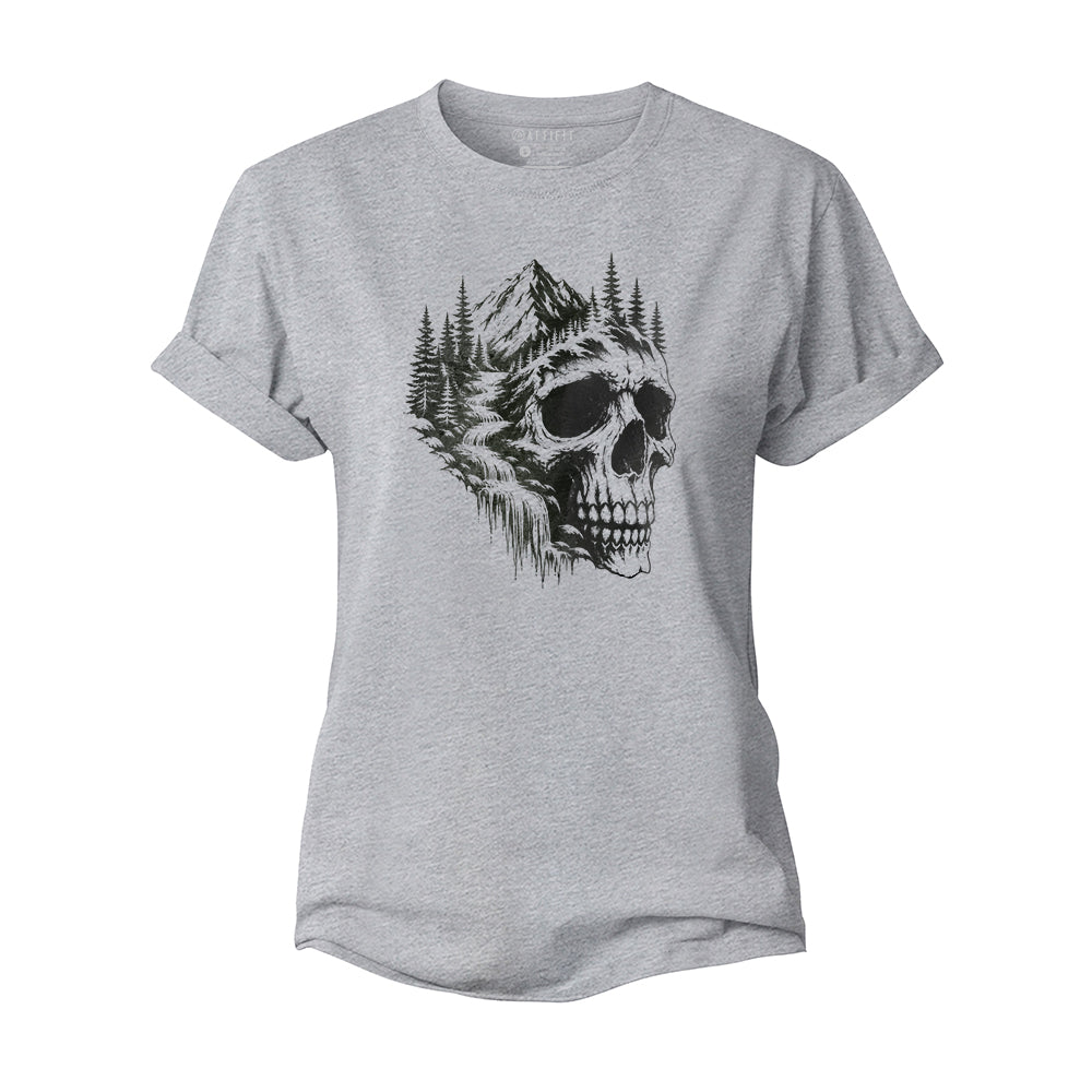 Mountain Skull Wilderness Women's Cotton T-Shirt