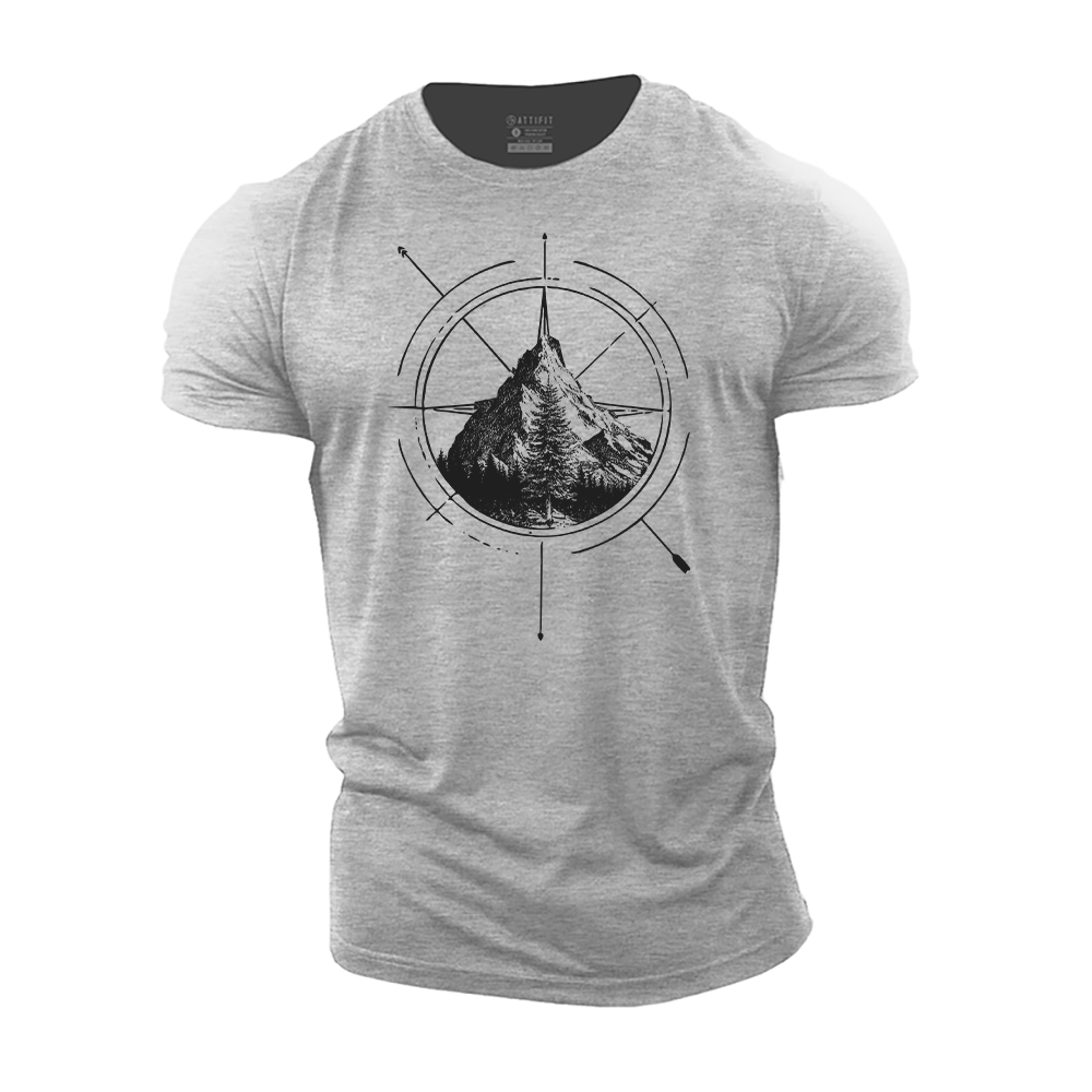 Compass Landscape Cotton T-Shirt