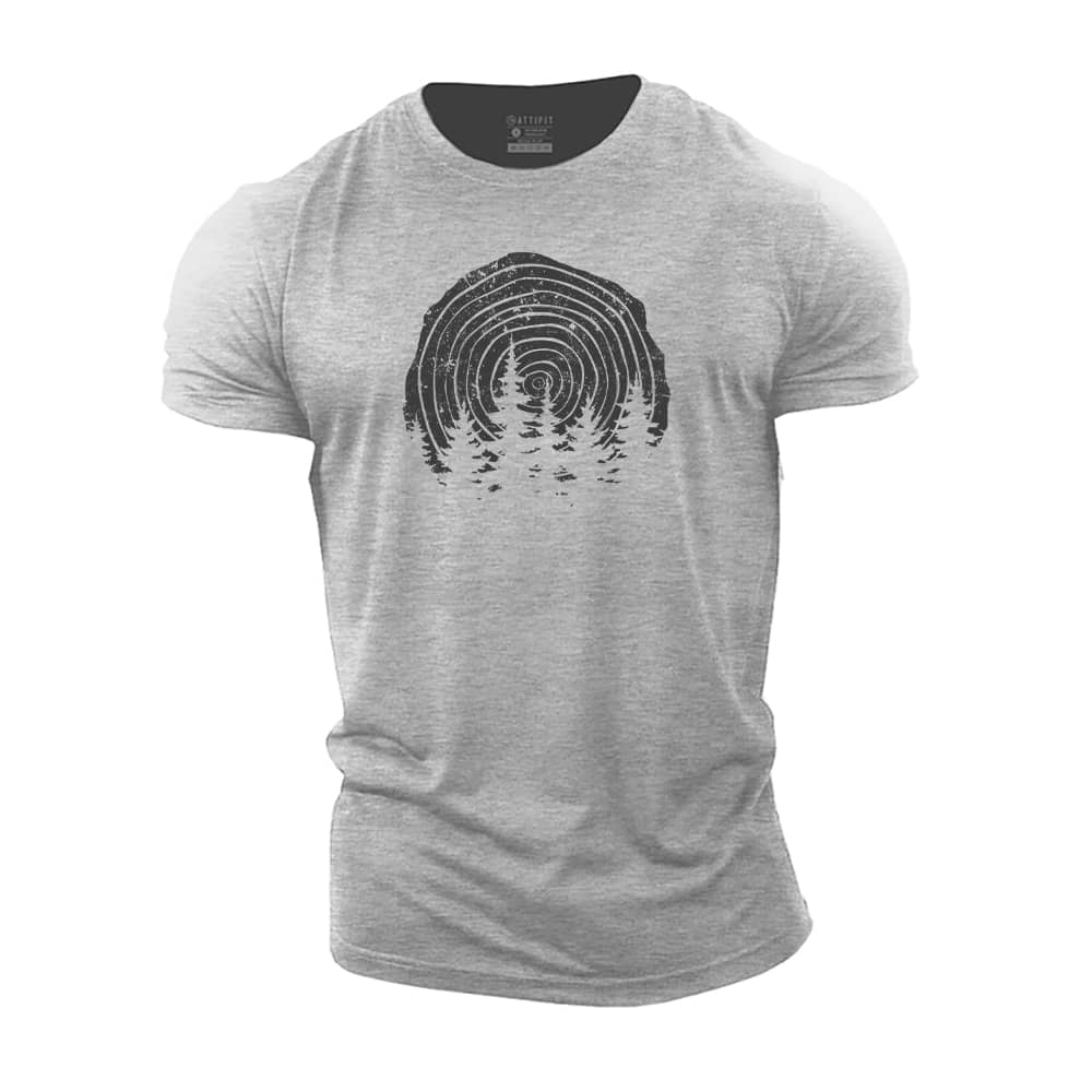 Growth Ring Forest Cotton T-Shirt