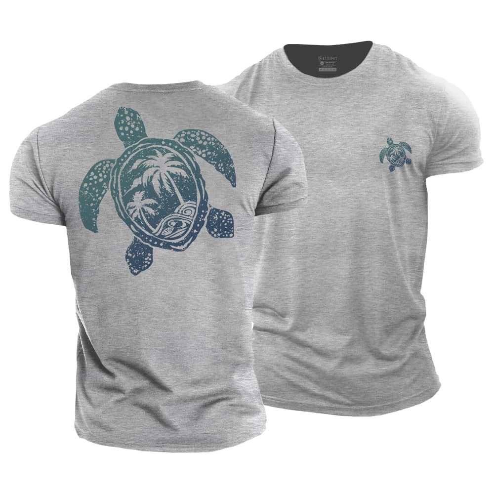 Turtle Palm Cotton T-Shirt