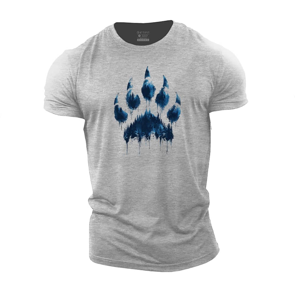 Forest Bear Paw Cotton T-Shirt