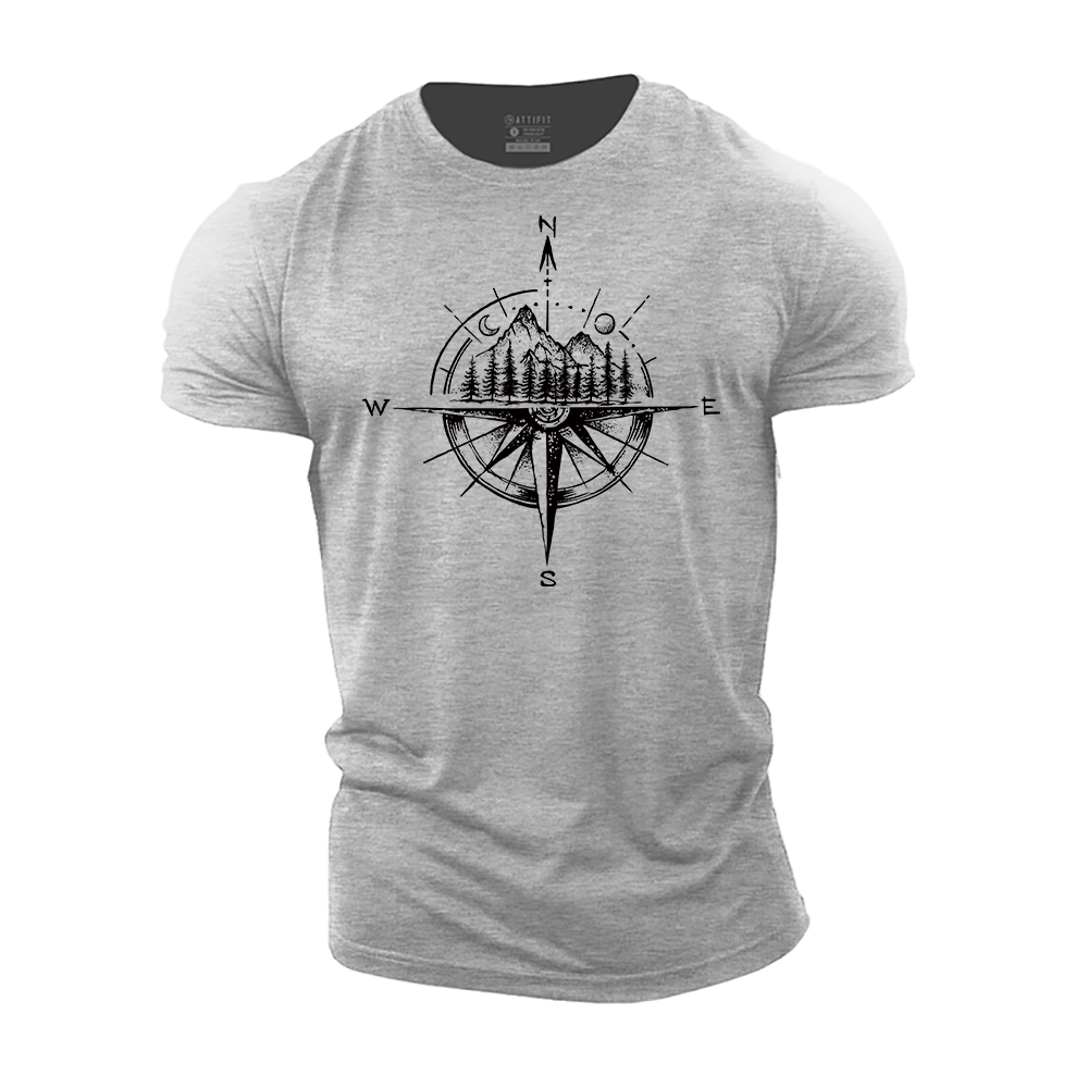 Landscape Compass Cotton T-Shirt