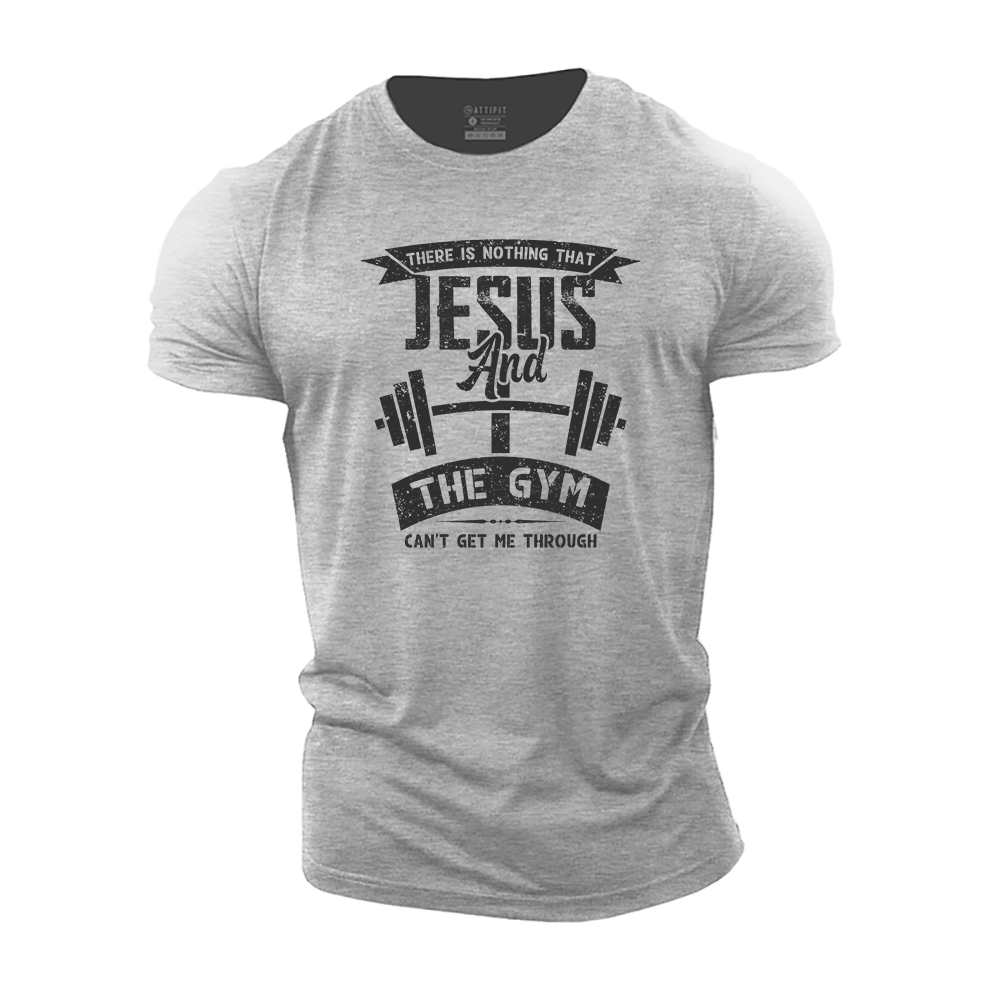 Jesus and The Gym Cotton T-Shirt