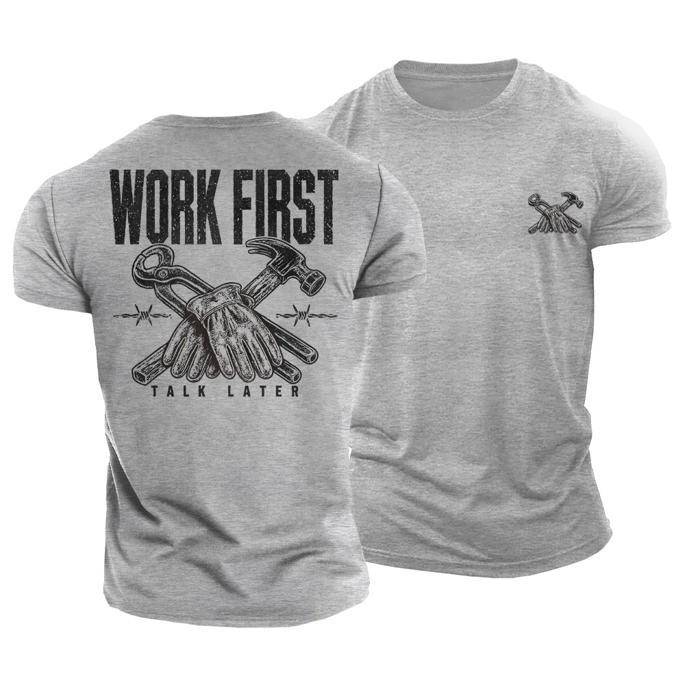 Work First Cotton T-Shirt
