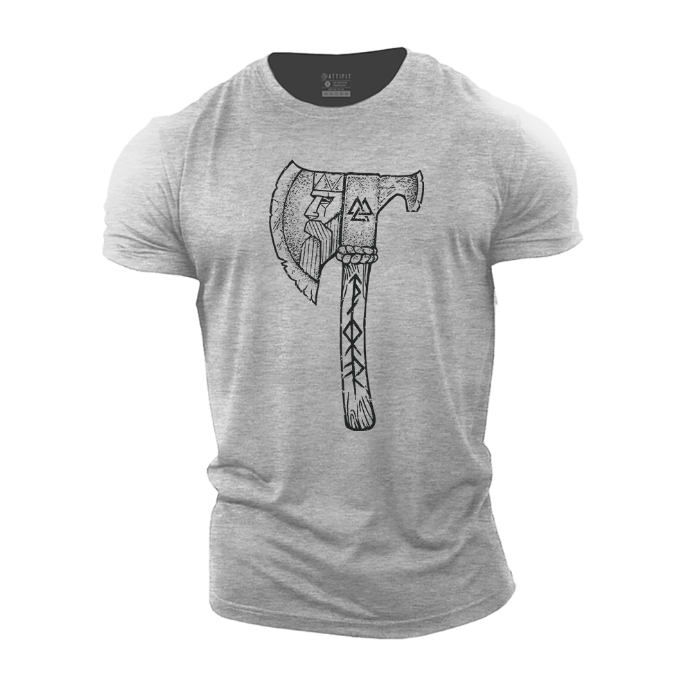 Viking Rune Axe Cotton T-Shirt
