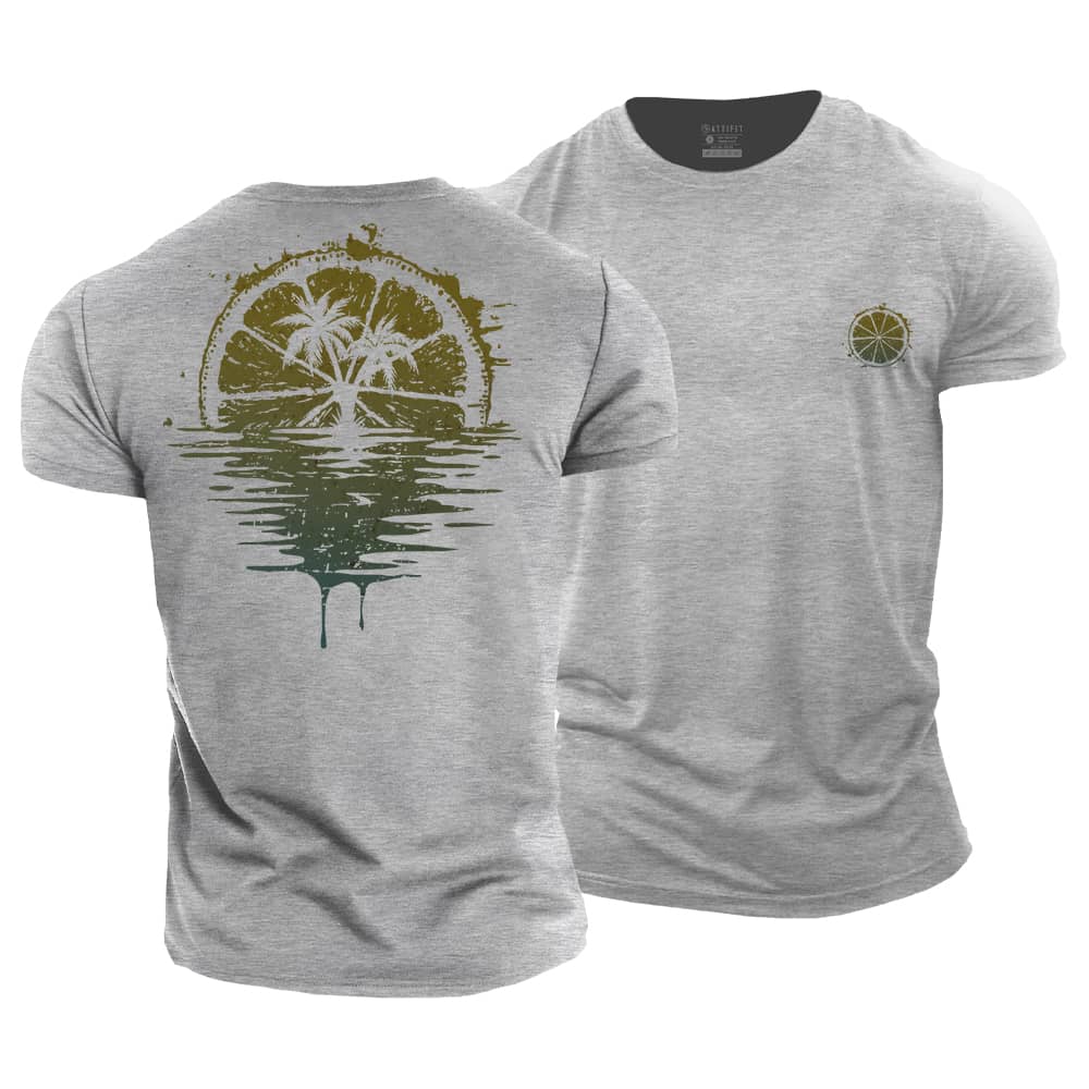 Lemon Reflection Cotton T-Shirt