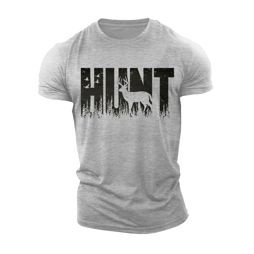 Deer Shadow Hunt Cotton T-Shirt