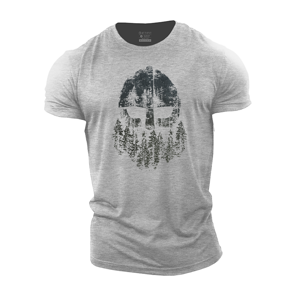 Viking Forest Warrior Cotton T-Shirt