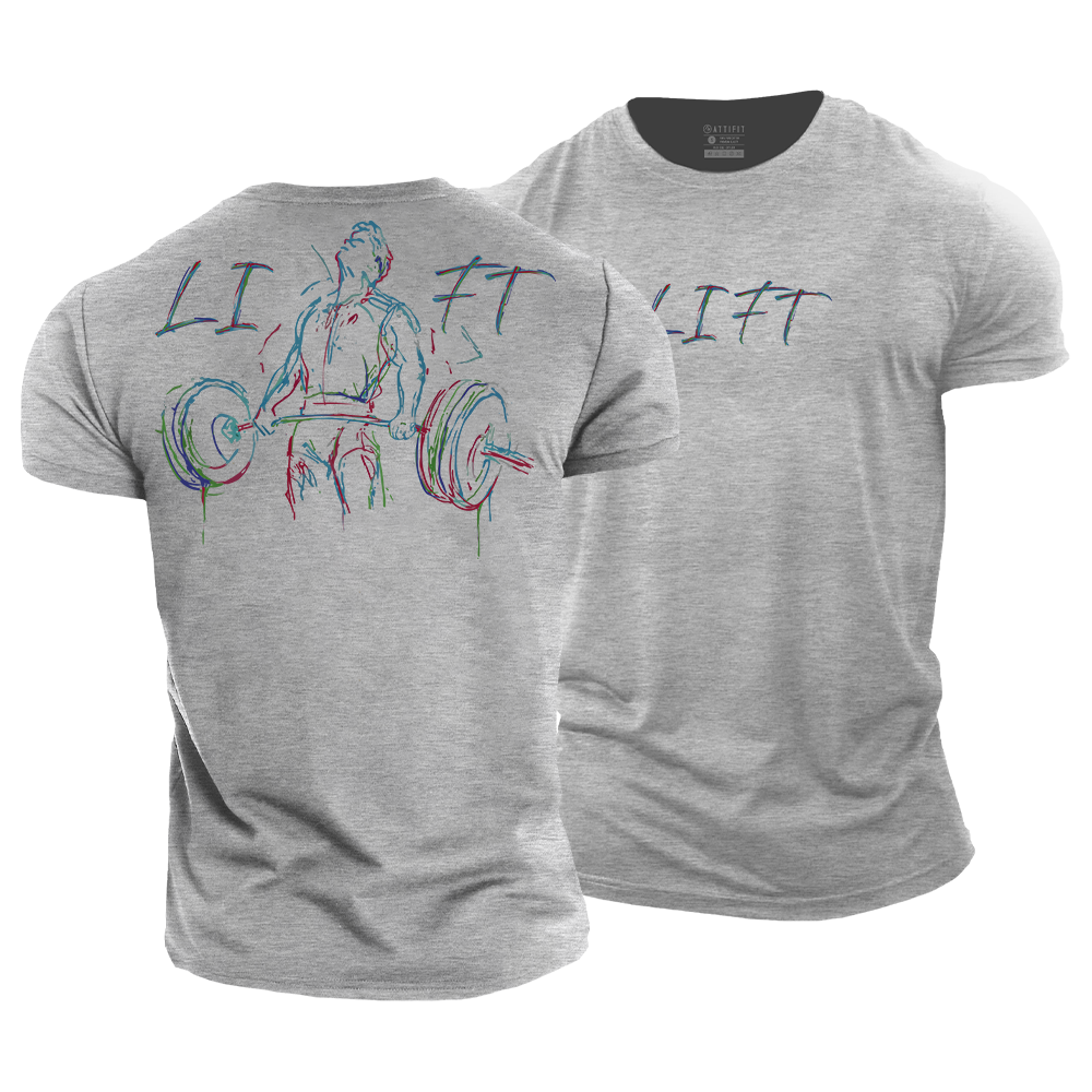Neon Lift Mode Cotton T-Shirt