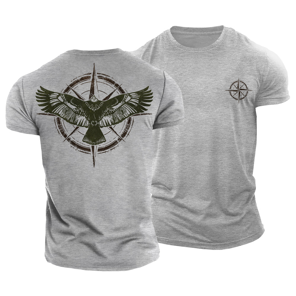 Eagle Finds Direction Cotton T-Shirt