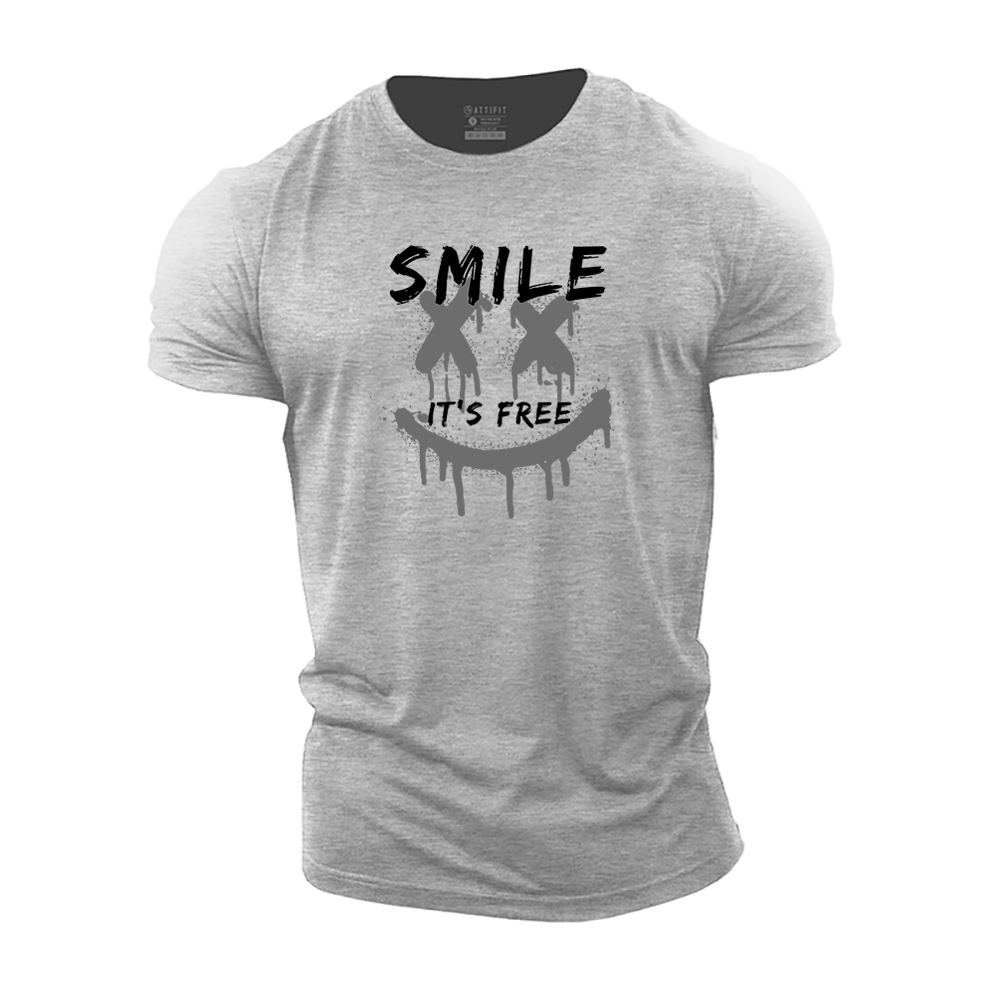 Smile It's Free Cotton T-Shirt
