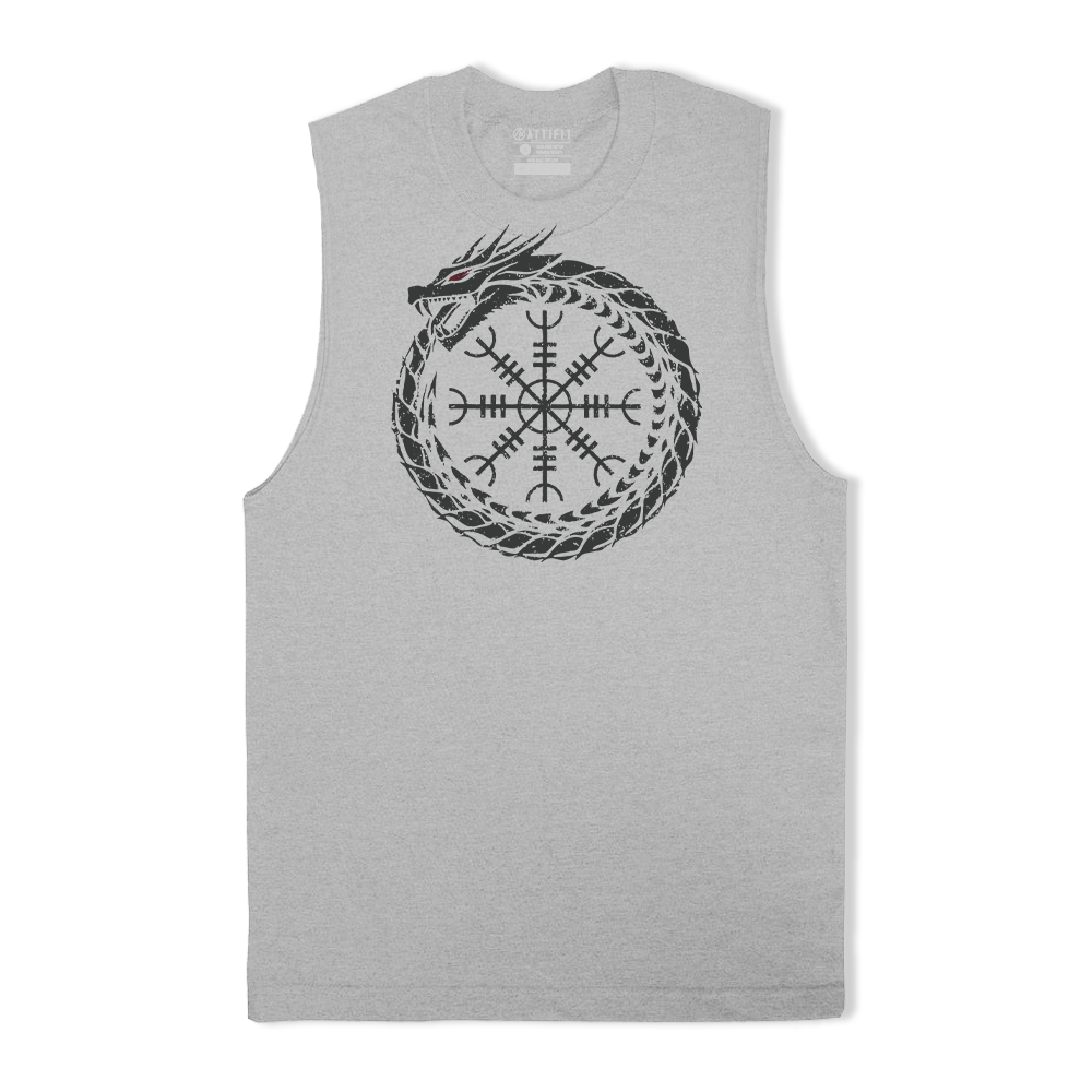Jormungandr Helm of Awe Tank Top