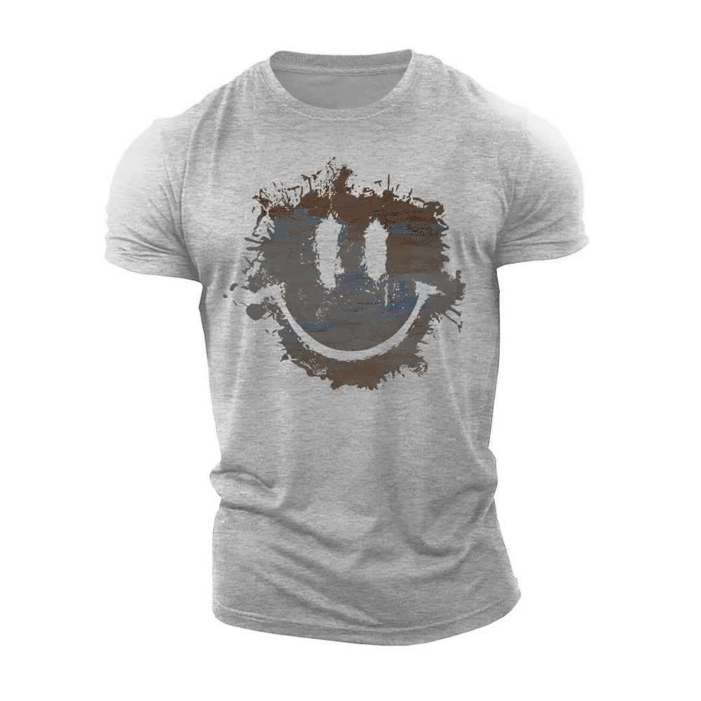 Rough Smile Cotton T-Shirt