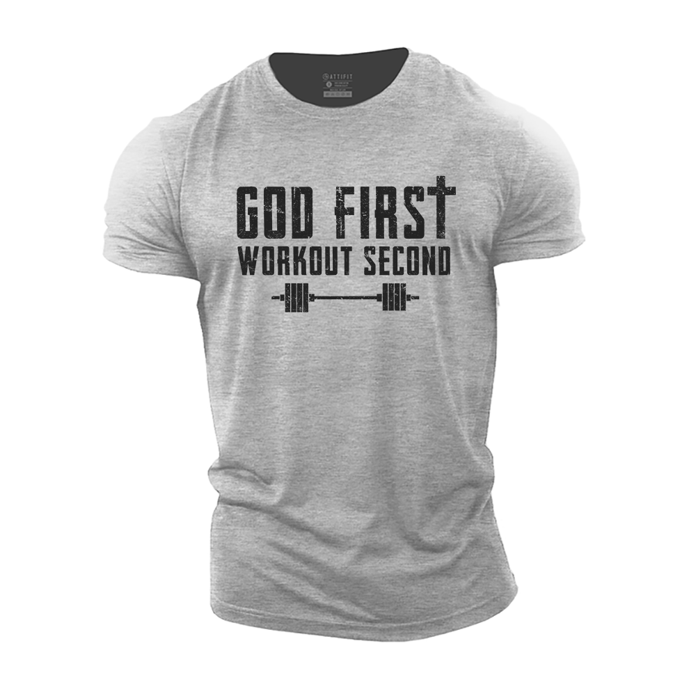God First Workout Second Cotton T-Shirt