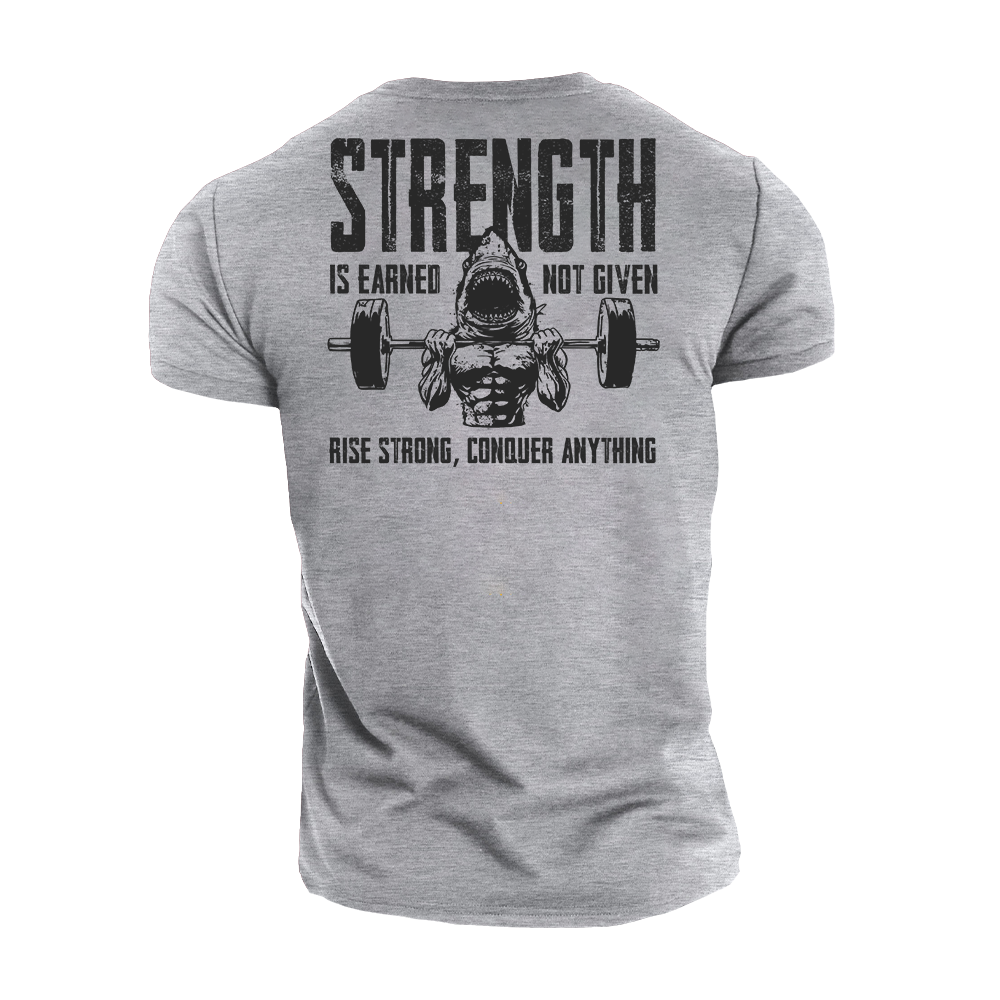 Rise Strong Conquer Anything Cotton T-Shirt