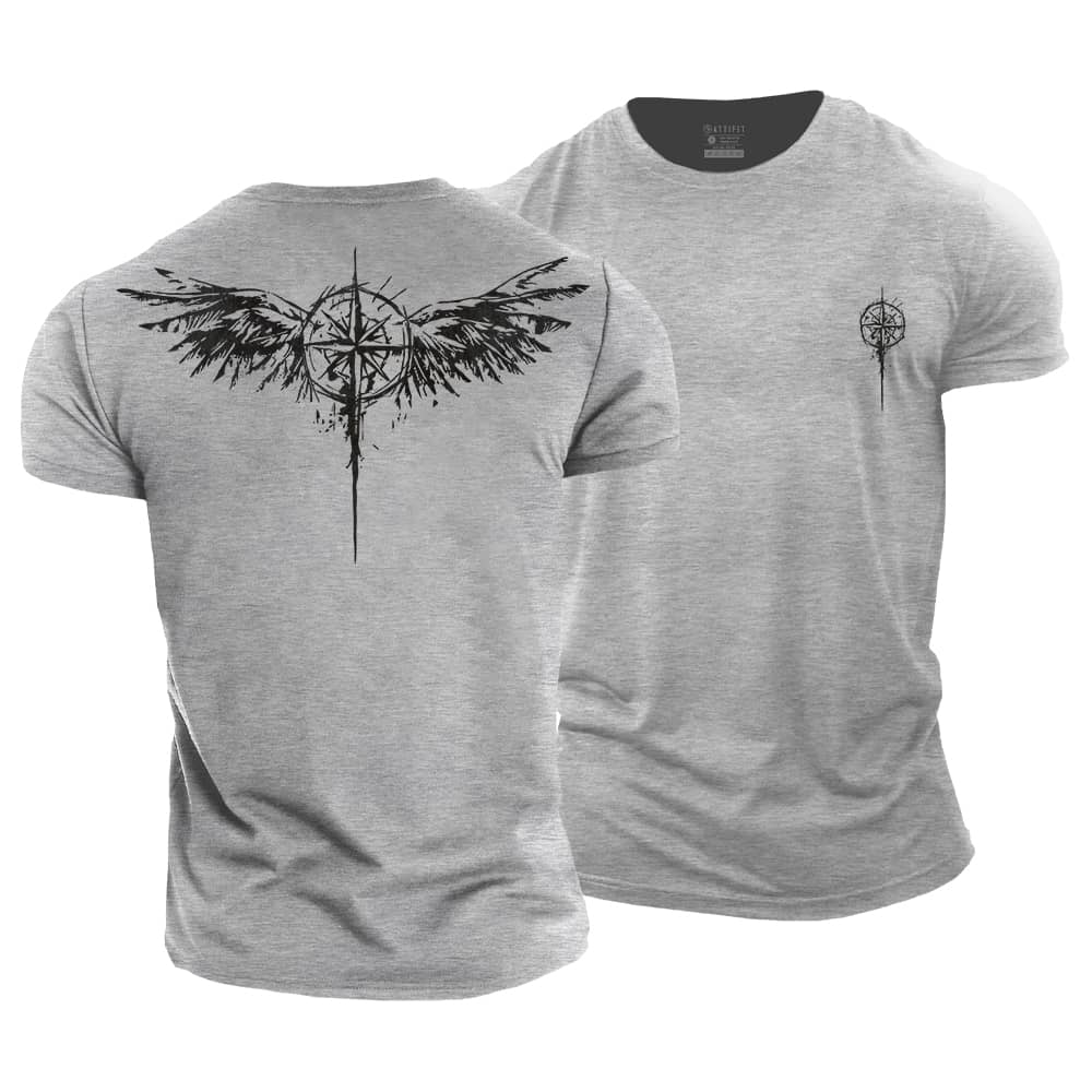 Compass Wings Cotton T-Shirt