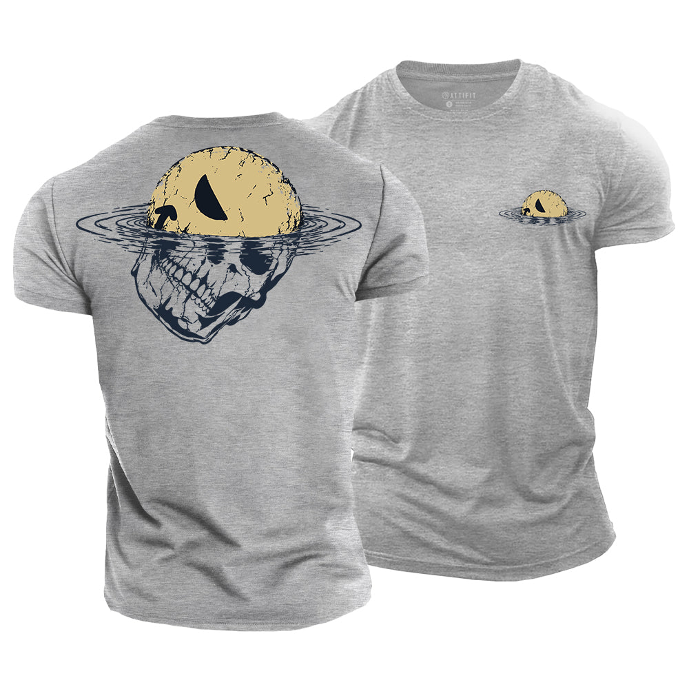 Drowning Skull Smile Cotton T-Shirt