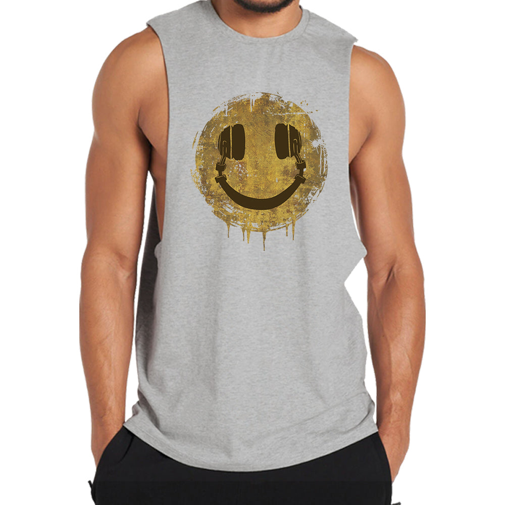 Smile Headphones Tank Top
