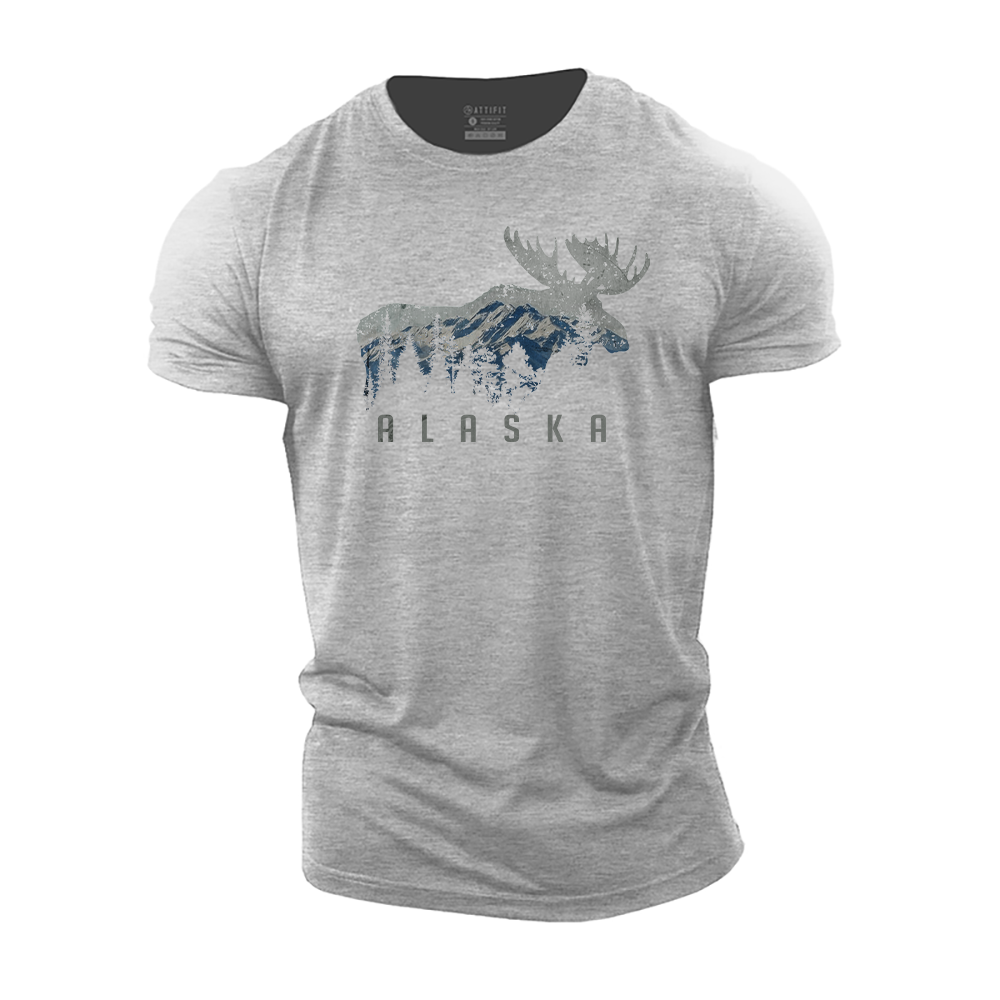 Alaska Moose Cotton T-Shirt