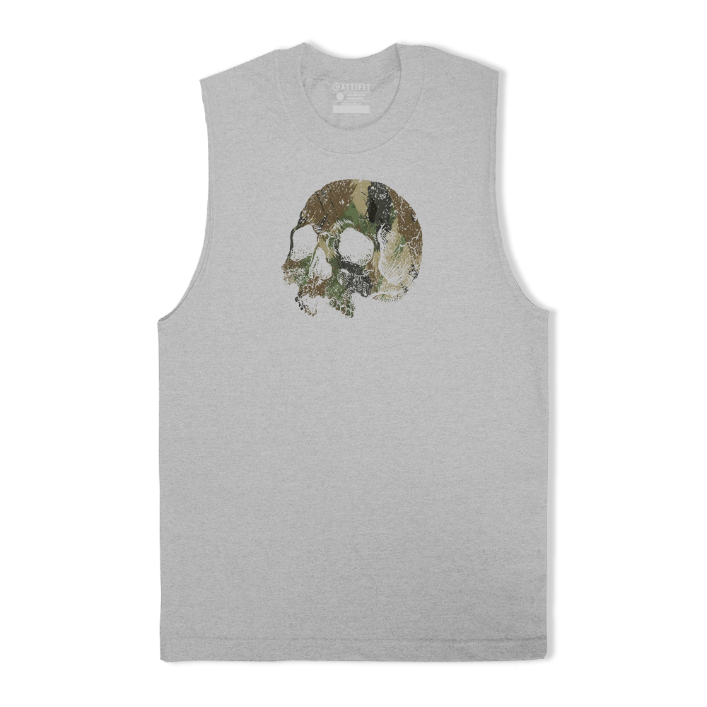 Camouflage Skull Tank Top