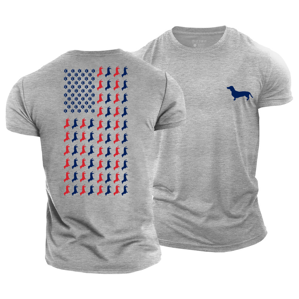 Dachshund Patriot Cotton T-Shirt