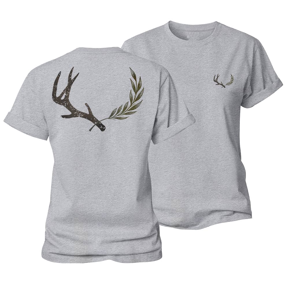 Antler Leaf Women's Cotton T-Shirt