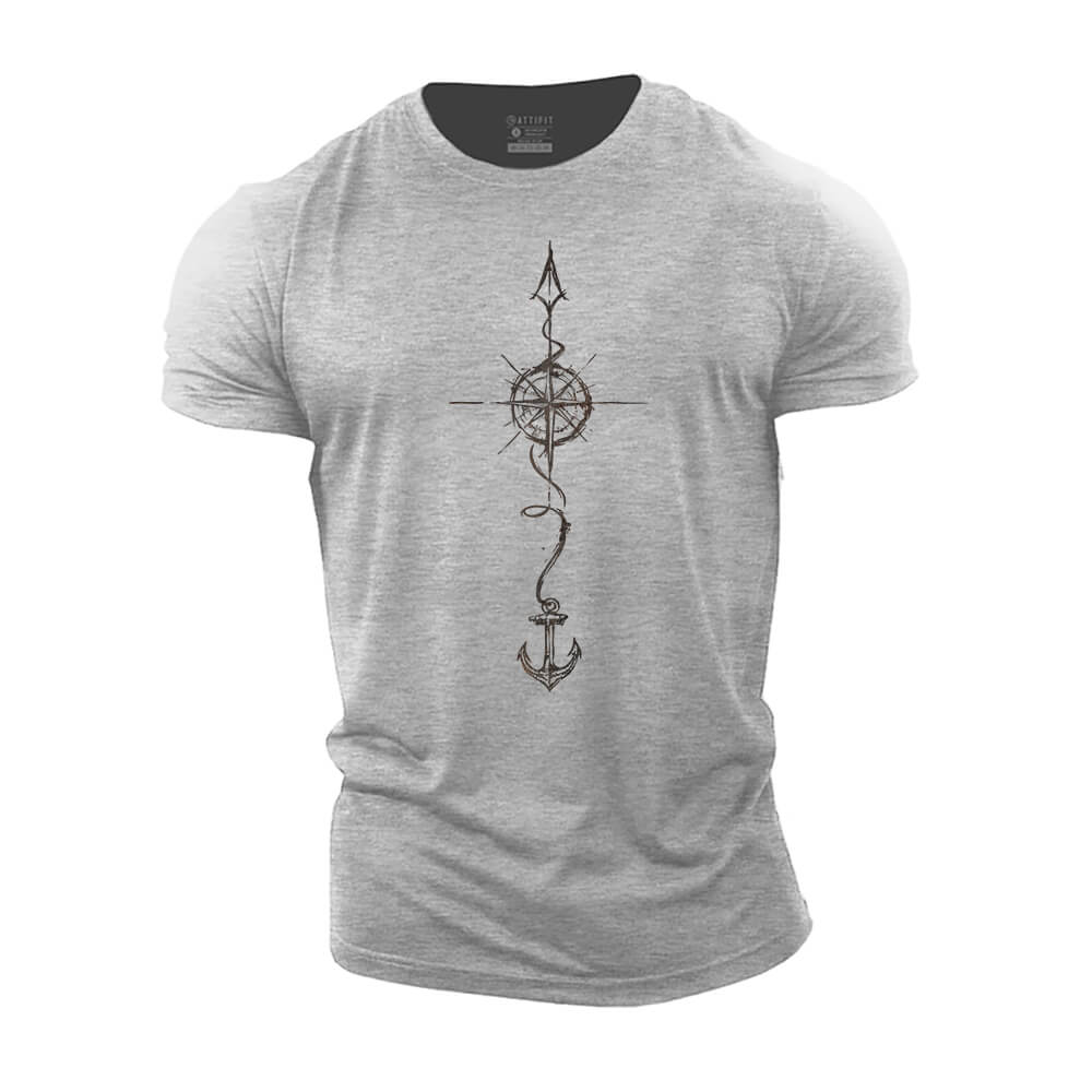 Compass Anchor Cotton T-Shirt