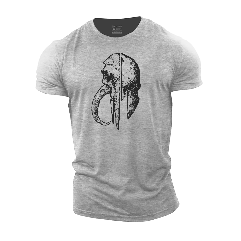 Skull Warrior Cotton T-Shirt