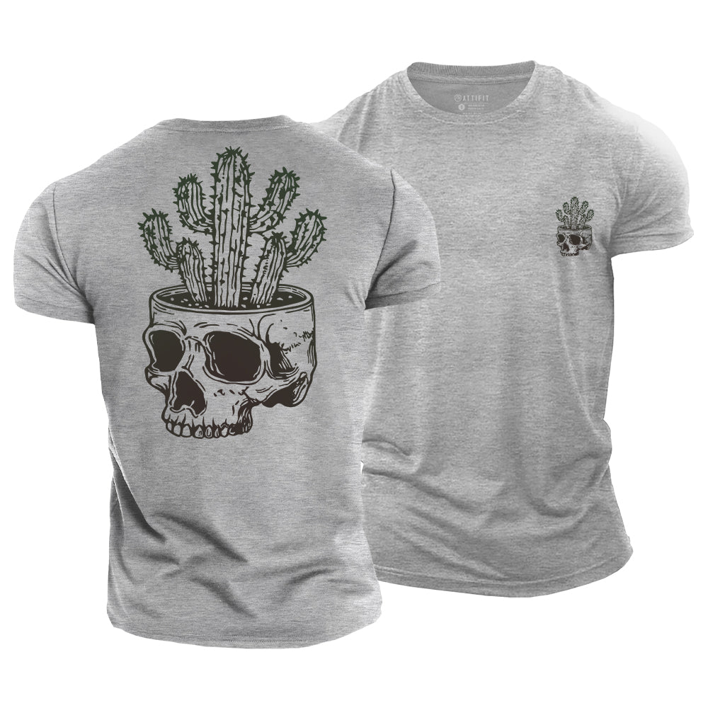 Desert Skull Cotton T-Shirt