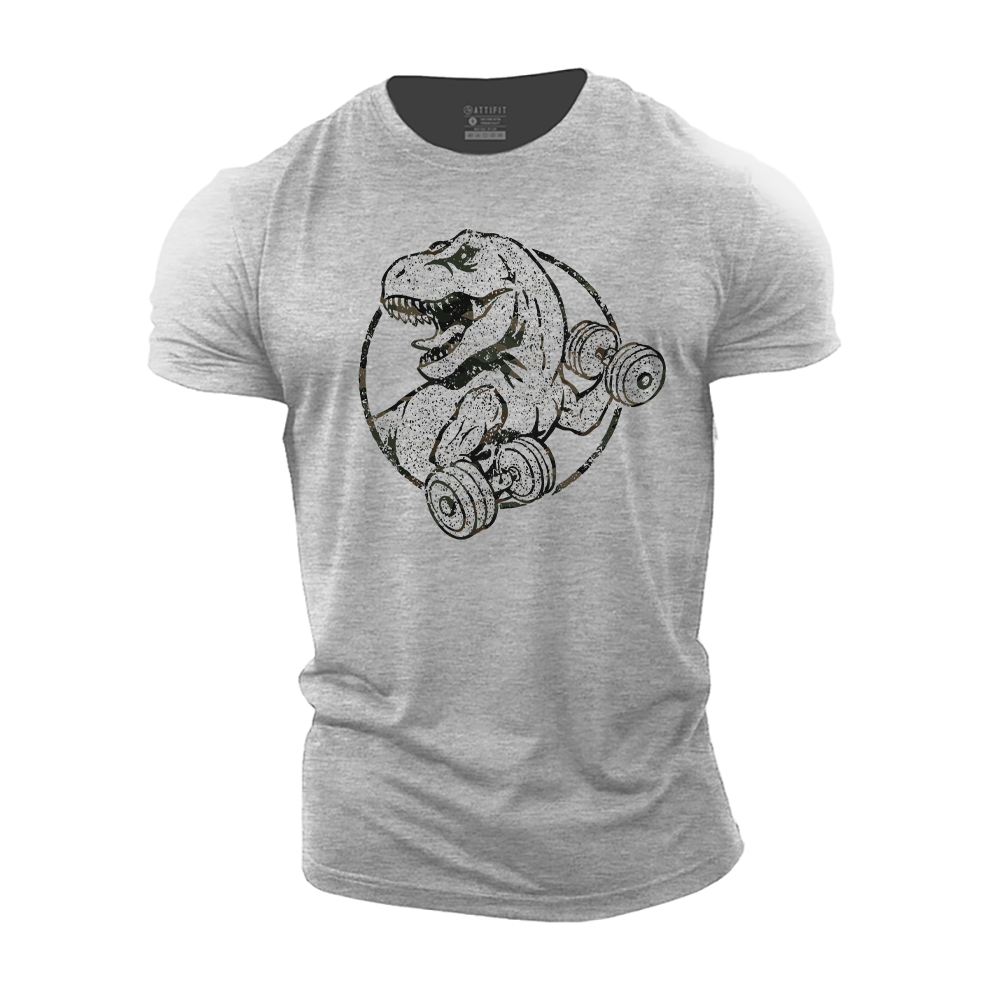 Dinosaur Fitness Cotton T-Shirt