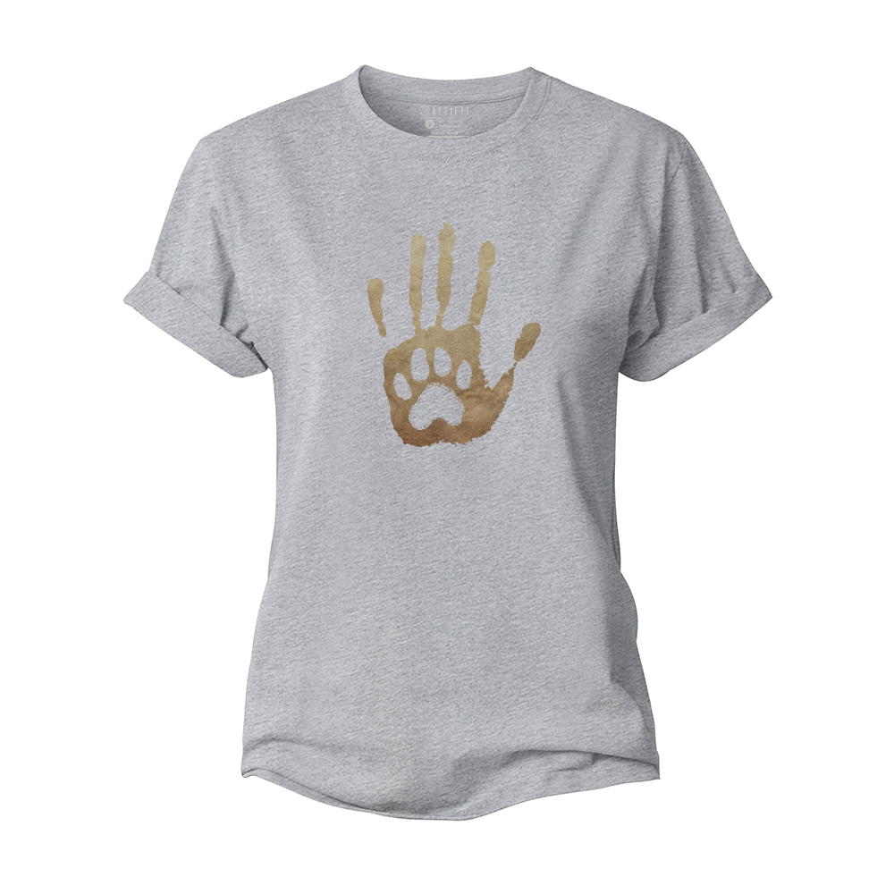 Human & Dog Women's Cotton T-Shirt