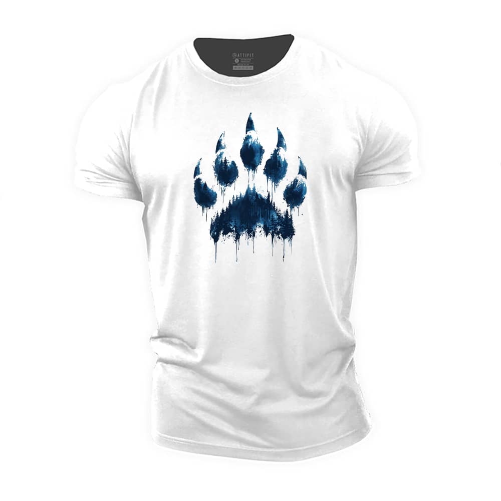 Forest Bear Paw Cotton T-Shirt