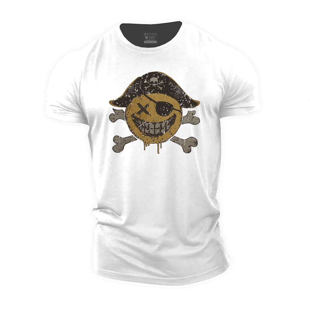 Pirate Smiley Cotton T-Shirt