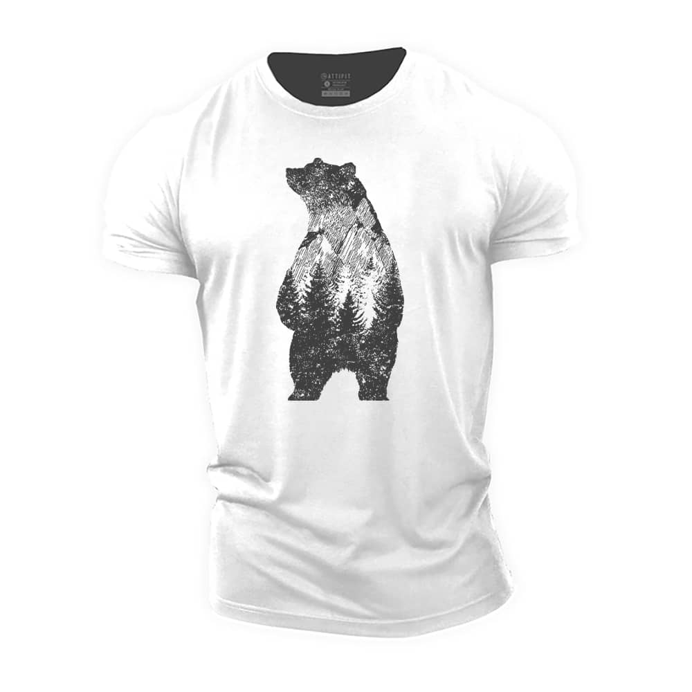 Forest Bear Cotton T-Shirt