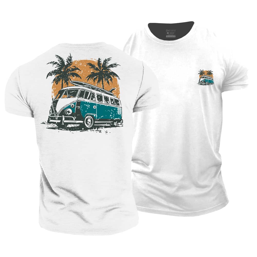 Bus Vacation Cotton T-Shirt