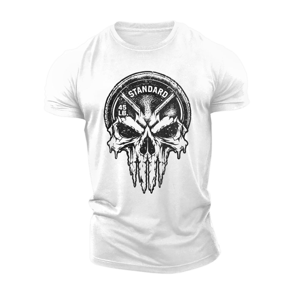 Skull Plate Cotton T-Shirt