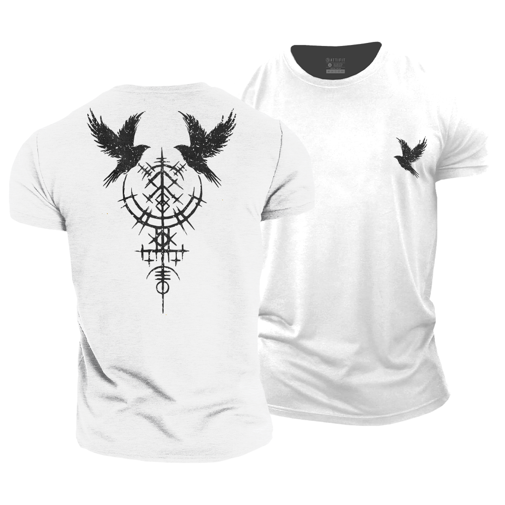 Raven's Rune Cotton T-Shirt